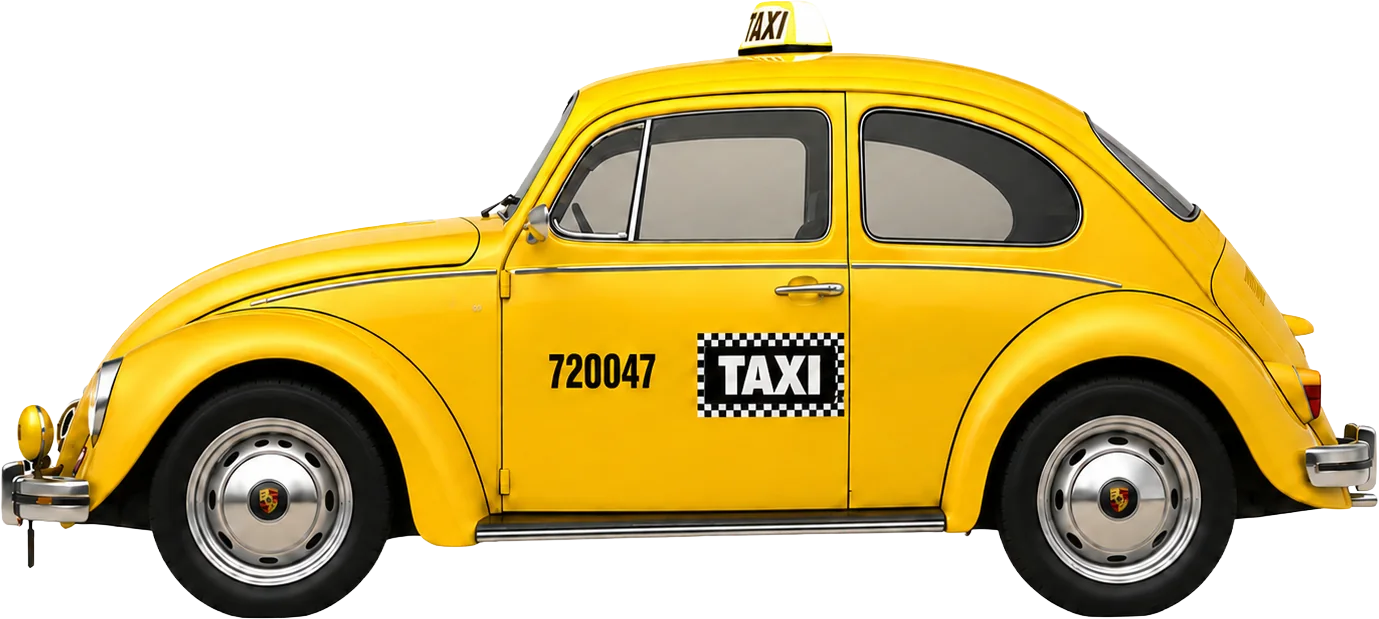 Taxi amarillo de la colección